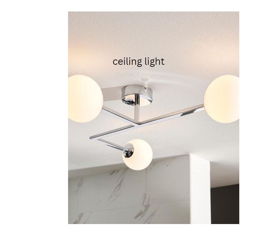 ceiling light as a type of chrome bathroom light fixtures